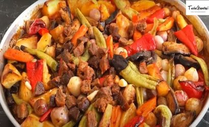 Gaziantep Mutfağından Tepsi Patlıcan Kebabı