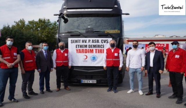 Tuzla'dan Afrin'e 170. Tır yola çıktı