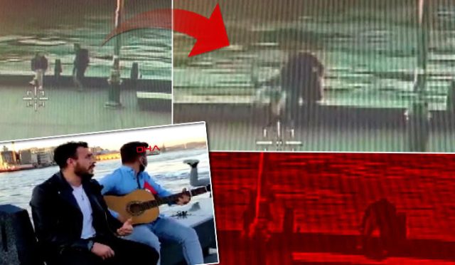 Eminönü'nde sahilde oturan inşaat işçisini denize atarak ölümüne sebep oldu