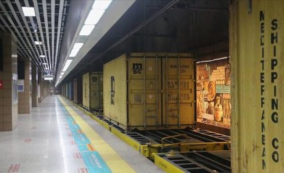 Marmaray' dan son bir yılda 845 yük treni geçti