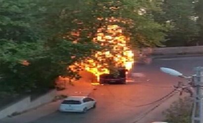 Sarıyer'de otobüste yangın çıktı