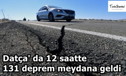 Datça' da 12 saatte 131 deprem meydana geldi