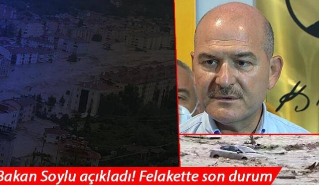 Bakan Soylu Yaşanan sel felaketine ilişkin açıklamalarda bulundu