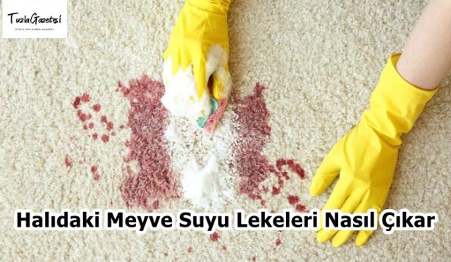 Halıdaki Meyve Suyu Lekeleri Nasıl Çıkar