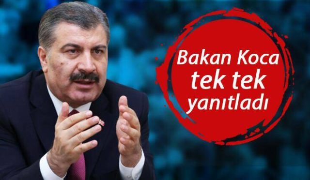 Bakan Koca Kabine Toplantısının ardından soruları yanıtladı
