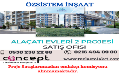 ÖZSİSTEM İnşaat ALAÇATI EVLERİ 2 Projesi iletişim