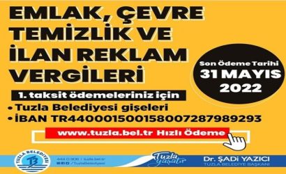 2022 Emlak, Çevre ve ilan reklam vergileri