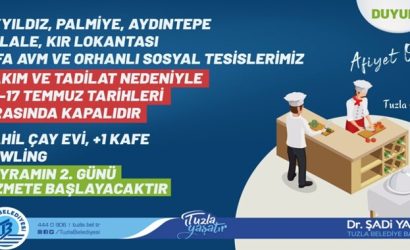 Tuzla Belediyesi'nden Önemli Duyuru 
