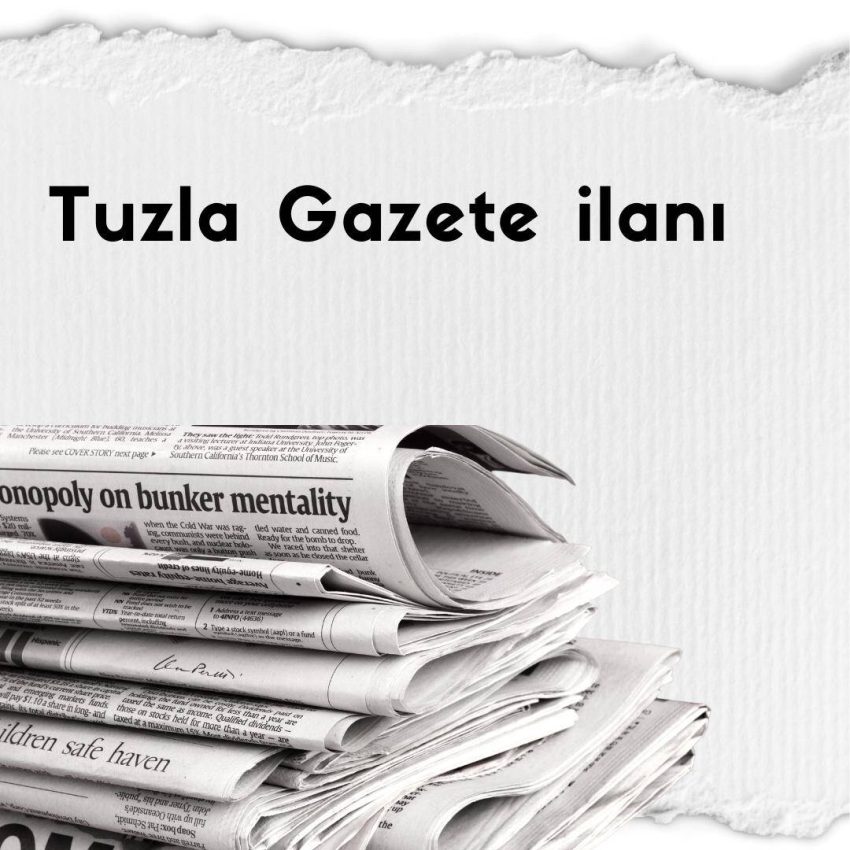 Tuzla Gazete İlanı