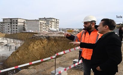 Dr.Şadi Yazıcı Sosyal Konut Proje alanında incelemelerde bulundu aydınlı
